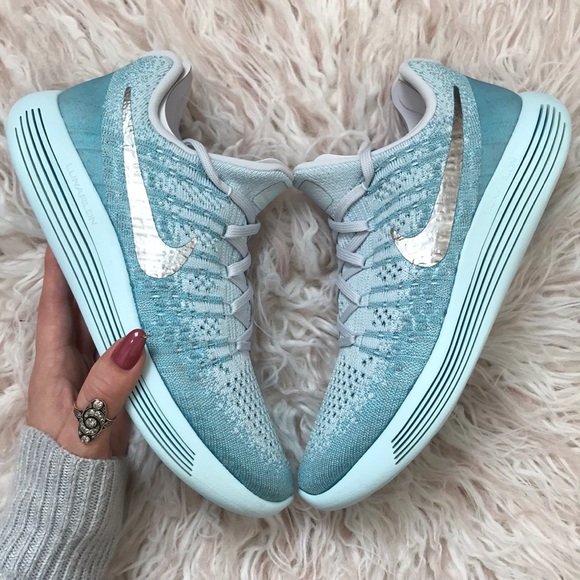 NWT🍭 Nike Lunarepic Flyknit 2 Silver Swoosh - Picture 3 of 8